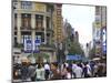 Pedestrians, Nanjing Road East, Nanjing Dong Lu, Shanghai, China, Asia-Amanda Hall-Mounted Photographic Print