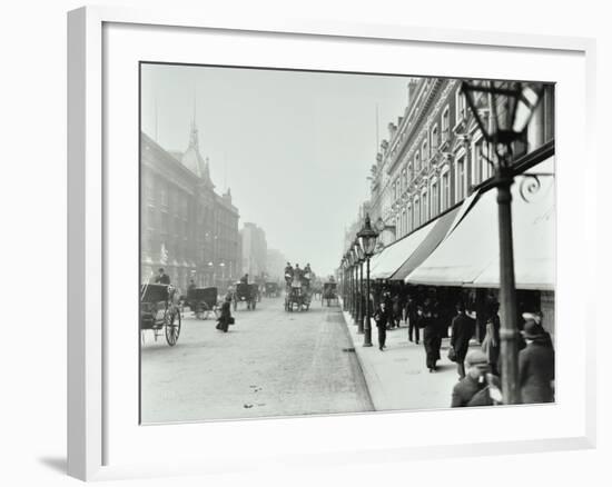 Pedestrians Outside Dh Evans, Oxford Street, London, 1903-null-Framed Photographic Print