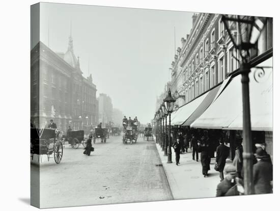 Pedestrians Outside Dh Evans, Oxford Street, London, 1903-null-Stretched Canvas