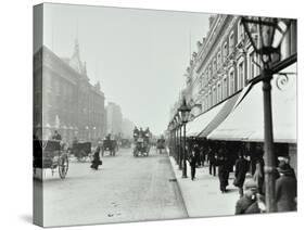 Pedestrians Outside Dh Evans, Oxford Street, London, 1903-null-Stretched Canvas