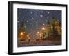 Pedestrians Pass by the Moscow Kremlin-null-Framed Premium Photographic Print