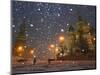 Pedestrians Pass by the Moscow Kremlin-null-Mounted Photographic Print