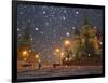 Pedestrians Pass by the Moscow Kremlin-null-Framed Photographic Print