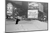 Pedestrians Walking Through Heavy Snow at Night in New York City, December 26-27, 1947-Al Fenn-Mounted Photographic Print