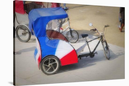 Pedicab In Paris-Cora Niele-Stretched Canvas