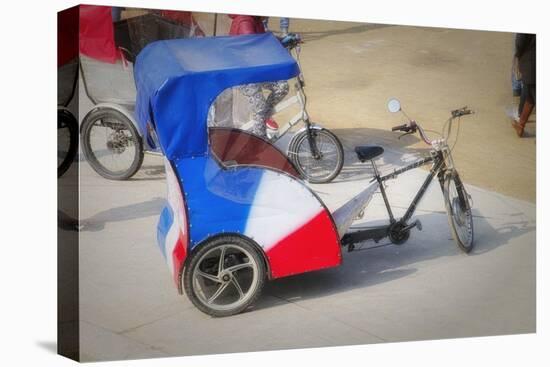 Pedicab In Paris-Cora Niele-Stretched Canvas