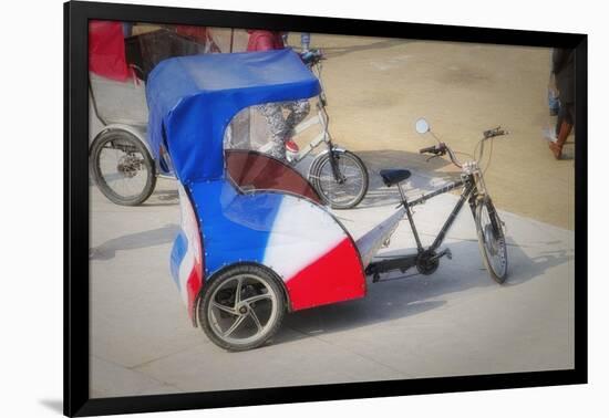 Pedicab In Paris-Cora Niele-Framed Giclee Print