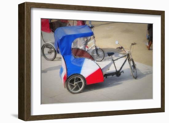 Pedicab In Paris-Cora Niele-Framed Giclee Print