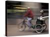 Pedicab in Pioneer Square, Seattle, Washington, USA-Merrill Images-Stretched Canvas