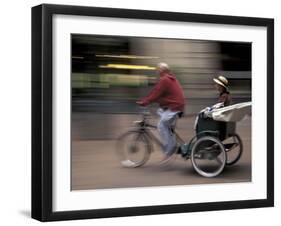 Pedicab in Pioneer Square, Seattle, Washington, USA-Merrill Images-Framed Photographic Print