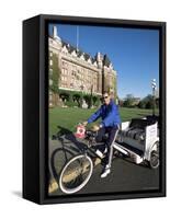 Pedicab, Victoria, British Columbia, Canada-Alison Wright-Framed Stretched Canvas