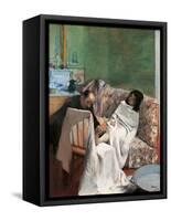 Pedicure-Edgar Degas-Framed Stretched Canvas