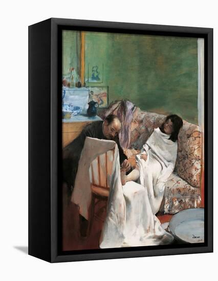 Pedicure-Edgar Degas-Framed Stretched Canvas