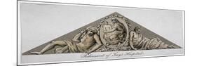 Pediment of Guy's Hospital, Southwark, London, C1800-null-Mounted Giclee Print