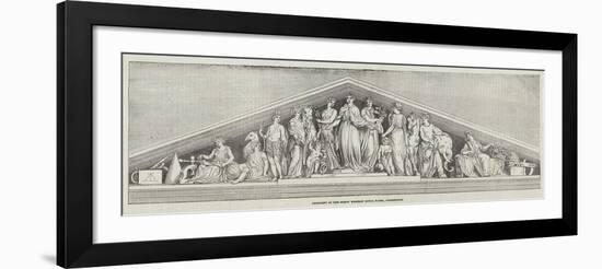 Pediment of the Great Western Royal Hotel, Paddington-null-Framed Giclee Print