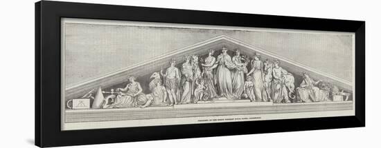 Pediment of the Great Western Royal Hotel, Paddington-null-Framed Giclee Print