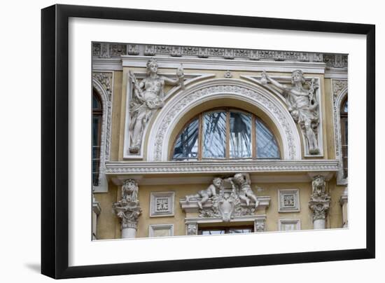 Pediment with Lunette-null-Framed Photographic Print