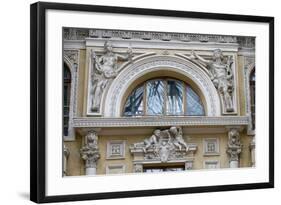 Pediment with Lunette-null-Framed Photographic Print