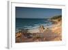 Pedra Furada Near Jericoacoara, at Sunset-Alex Saberi-Framed Photographic Print