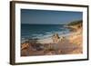 Pedra Furada Near Jericoacoara, at Sunset-Alex Saberi-Framed Photographic Print