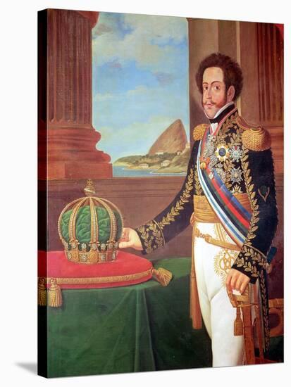 Pedro I Emperor of Brazil, 1825-Henrique Jose Da Silva-Stretched Canvas