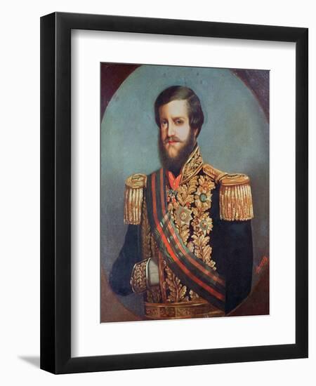 Pedro II Emperor of Brazil-Luis De Miranda Pereira Visconde De Menezes-Framed Giclee Print