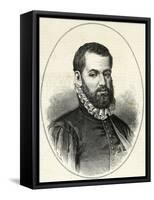 Pedro Menendez De Aviles (1519-1574). Engraving.-Tarker-Framed Stretched Canvas