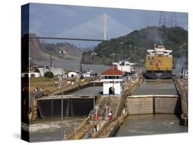 Pedro Miguel Locks, Panama Canal, Panama, Central America-Richard Cummins-Stretched Canvas