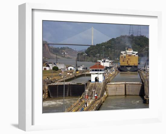 Pedro Miguel Locks, Panama Canal, Panama, Central America-Richard Cummins-Framed Photographic Print