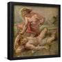 Pedro Pablo Rubens / 'The Death of Hyacinth', 1636-1637, Flemish School, Oil on panel, 14,5 cm x...-PETER PAUL RUBENS-Framed Poster