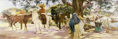 Market day at San Gabriel-Pedro Ribera-Giclee Print