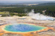 Grand Prismatic Spring in Yellowstone National Park, Usa-pedrosala-Framed Stretched Canvas