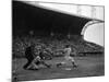 Pee Wee Reese Bats for the Brooklyn Dodgers During a Dodgers-Braves Game at Miami Stadium-null-Mounted Photographic Print