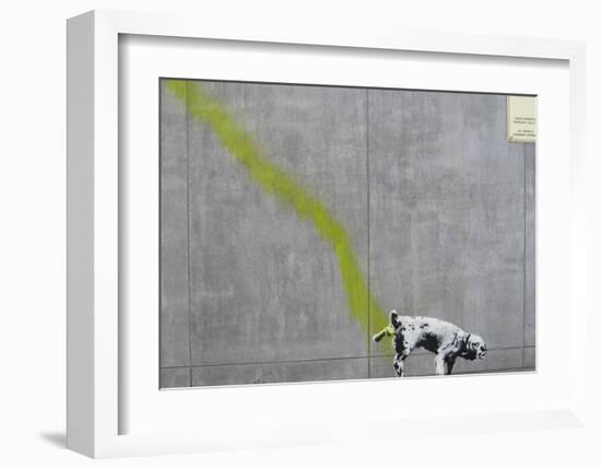Pee-Banksy-Framed Giclee Print