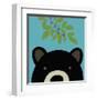 Peek-a-Boo Bear-Yuko Lau-Framed Art Print