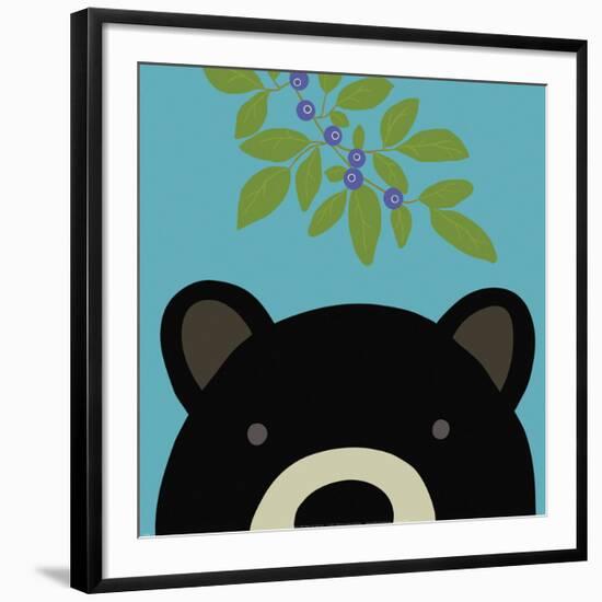 Peek-a-Boo Bear-Yuko Lau-Framed Art Print