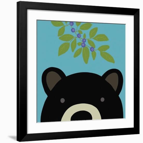 Peek-a-Boo Bear-Yuko Lau-Framed Art Print