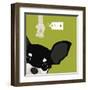 Peek-a-Boo Chihuahua-Yuko Lau-Framed Art Print