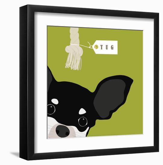 Peek-a-Boo Chihuahua-Yuko Lau-Framed Art Print