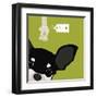 Peek-a-Boo Chihuahua-Yuko Lau-Framed Art Print