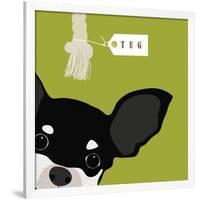 Peek-a-Boo Chihuahua-Yuko Lau-Framed Art Print