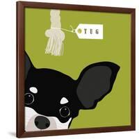 Peek-a-Boo Chihuahua-Yuko Lau-Framed Art Print