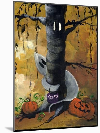 Peek A Boo Ghost & Jack O Lantern-sylvia pimental-Mounted Art Print