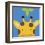 Peek-a-Boo Giraffe-Yuko Lau-Framed Art Print