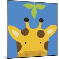 Peek-a-Boo Giraffe-Yuko Lau-Mounted Art Print