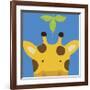 Peek-a-Boo Giraffe-Yuko Lau-Framed Art Print