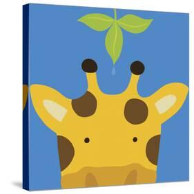 Peek-a-Boo Giraffe-Yuko Lau-Stretched Canvas