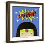 Peek-a-Boo Heroes: Supergirl-Yuko Lau-Framed Art Print