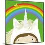 Peek-a-Boo Heroes: Unicorn-Yuko Lau-Mounted Art Print