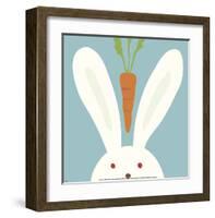 Peek-a-Boo I, Rabbit-Yuko Lau-Framed Art Print